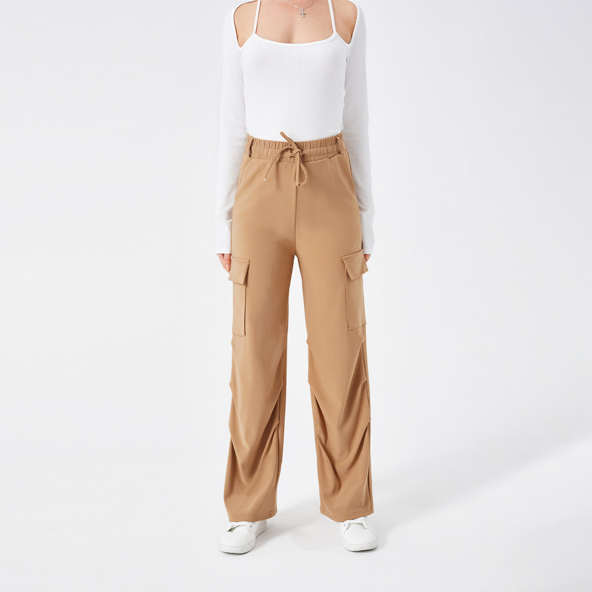 Pantalones Fluidos Elegance Wide Leg Pants